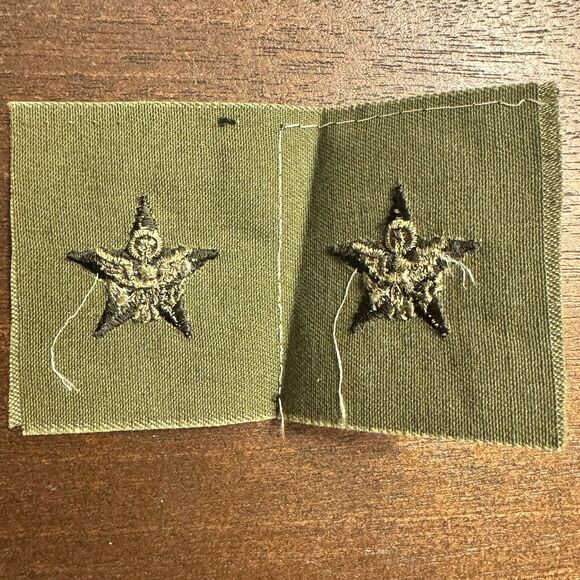 VTG New US Army Officer General Staff Insignia Cloth OD Subdued Sew On BDU Y2K - Picture 5 of 11